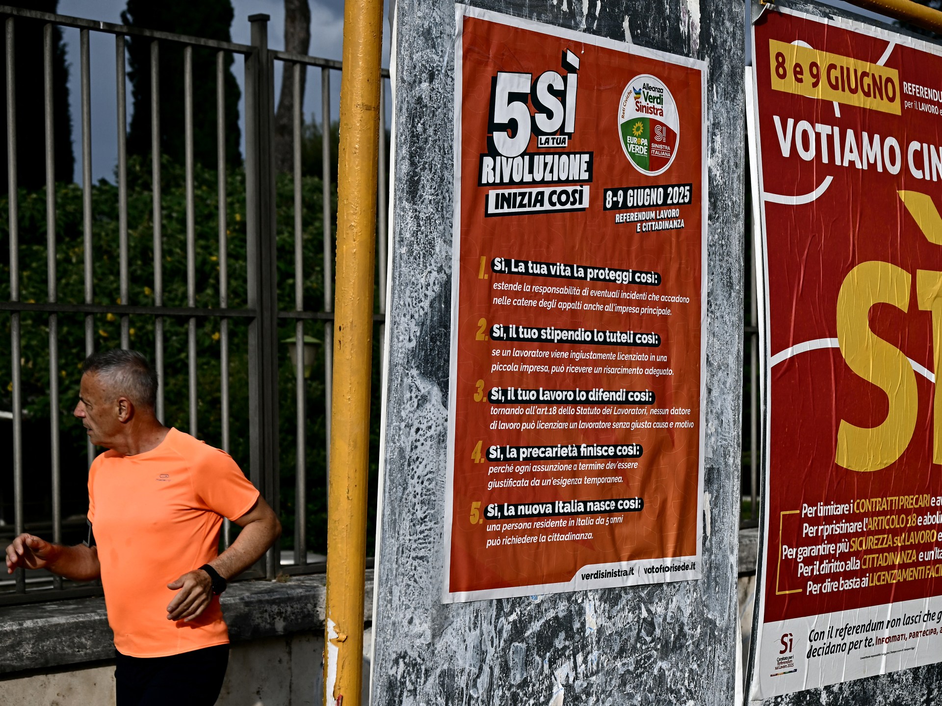 الإيطاليون يصوتون على 5 استفتاءات تتعلق بتسريع التجنيس وقوانين العمل