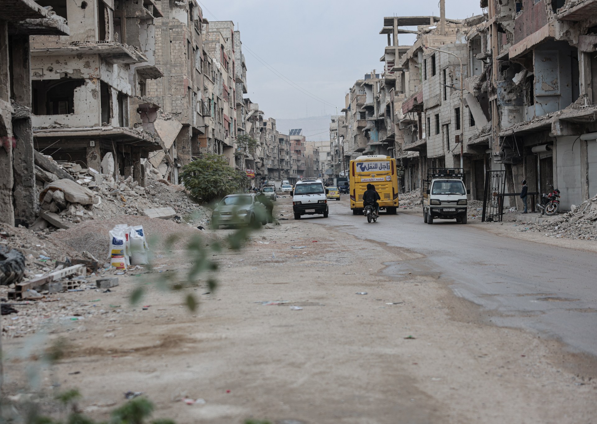 قصة "الوردة الوحيدة" والركام المنسي في مخيم اليرموك بدمشق