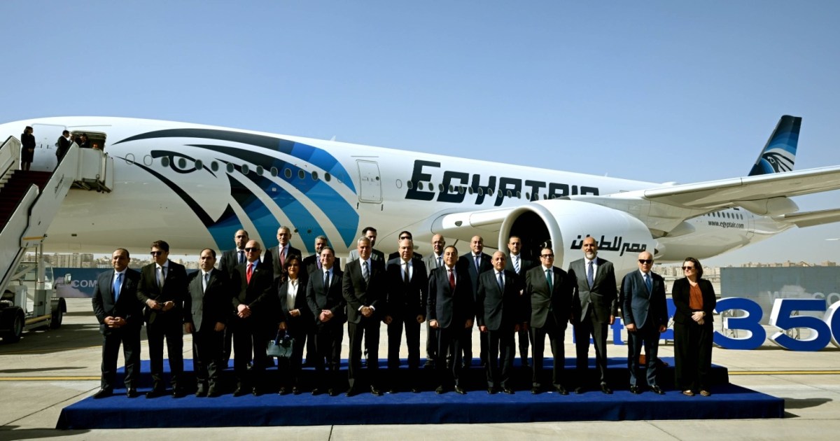ثورة في سماء مصر.. انضمام أول طائرة إيرباص A350-900 لأسطول مصر للطيران