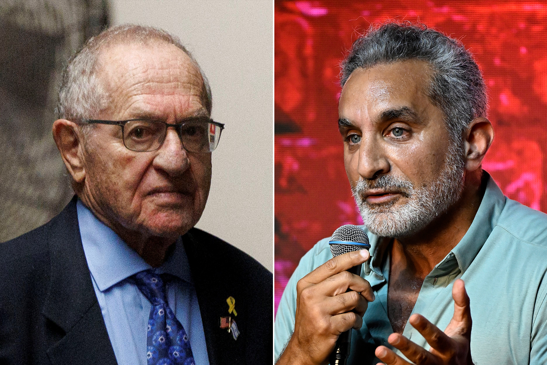 “الرجال الأبرياء لا يدفعون”.. كيف أحرج باسم يوسف محامي إبستين على الهواء؟