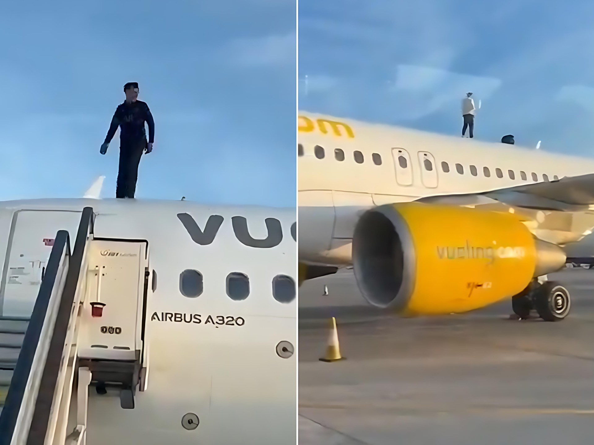 خرق أمني في مطار فالنسيا: شاب يعتلي سطح طائرة ركاب ويثير استنفاراً دولياً
