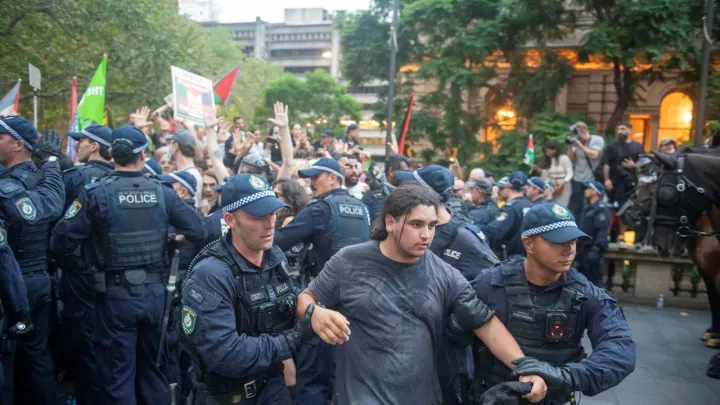 احتجاجات حاشدة في ملبورن تزامناً مع زيارة الرئيس الإسرائيلي إلى أستراليا