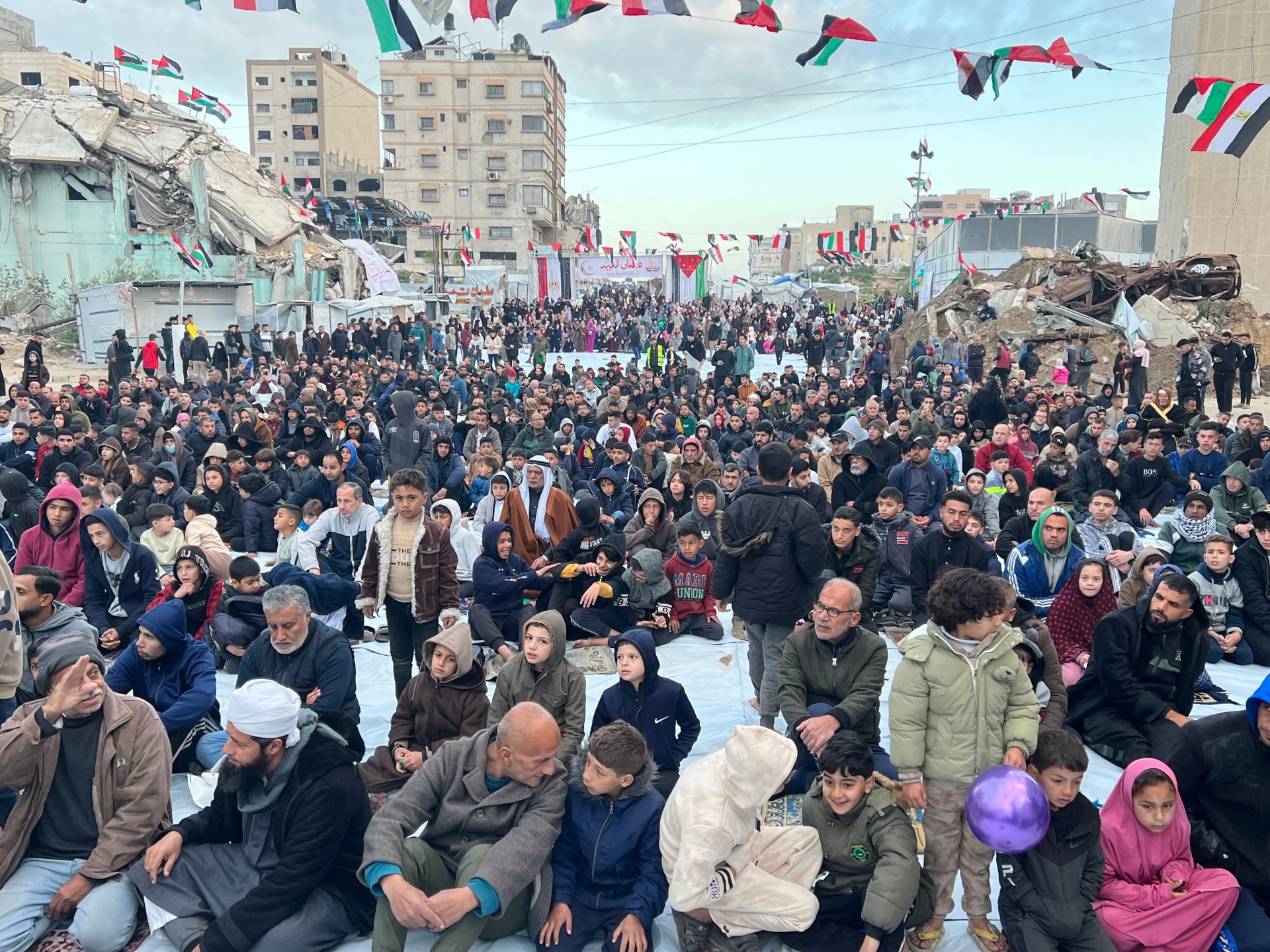 صلاة عيد الفطر في غزة