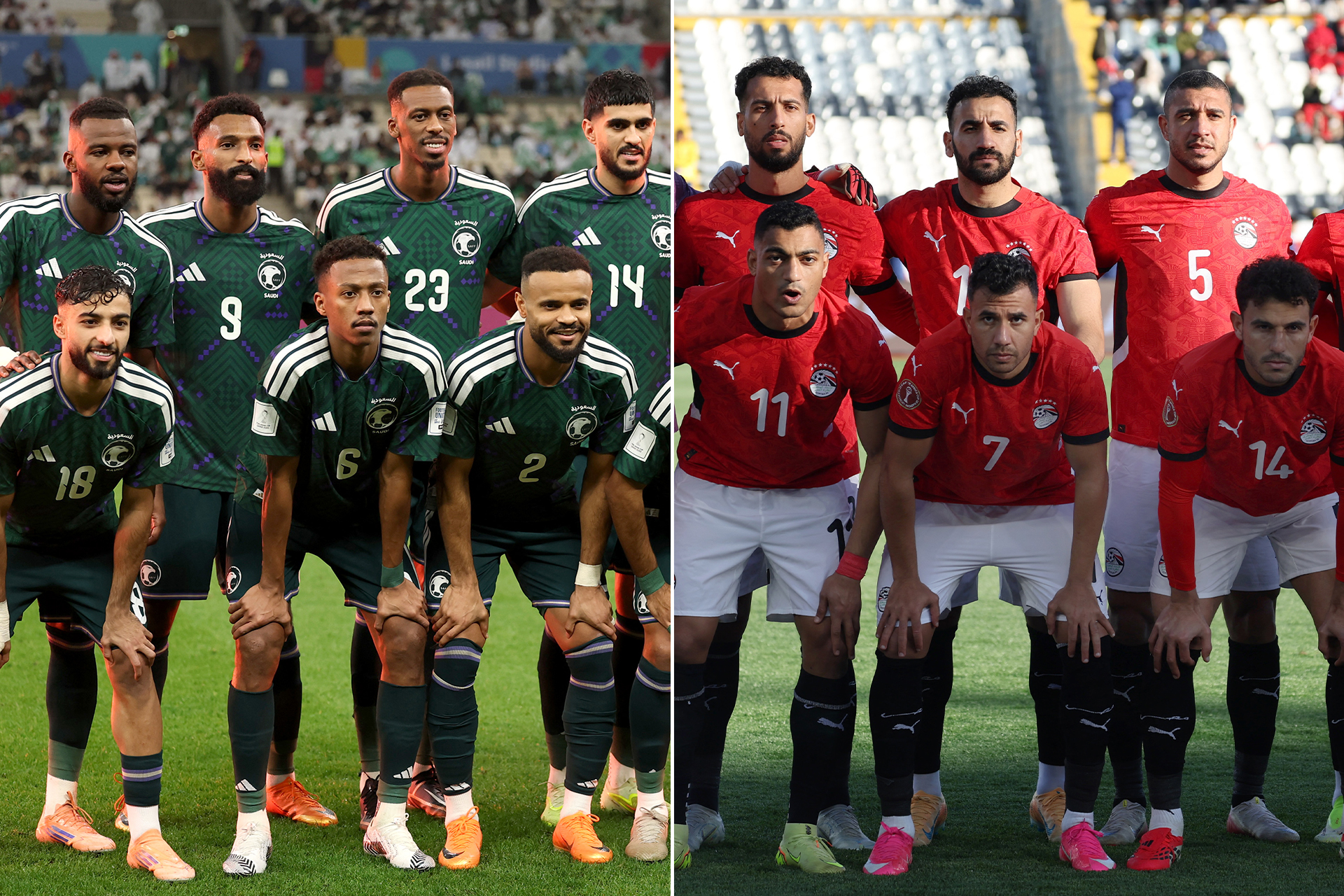 مباراة السعودية ومصر الودية