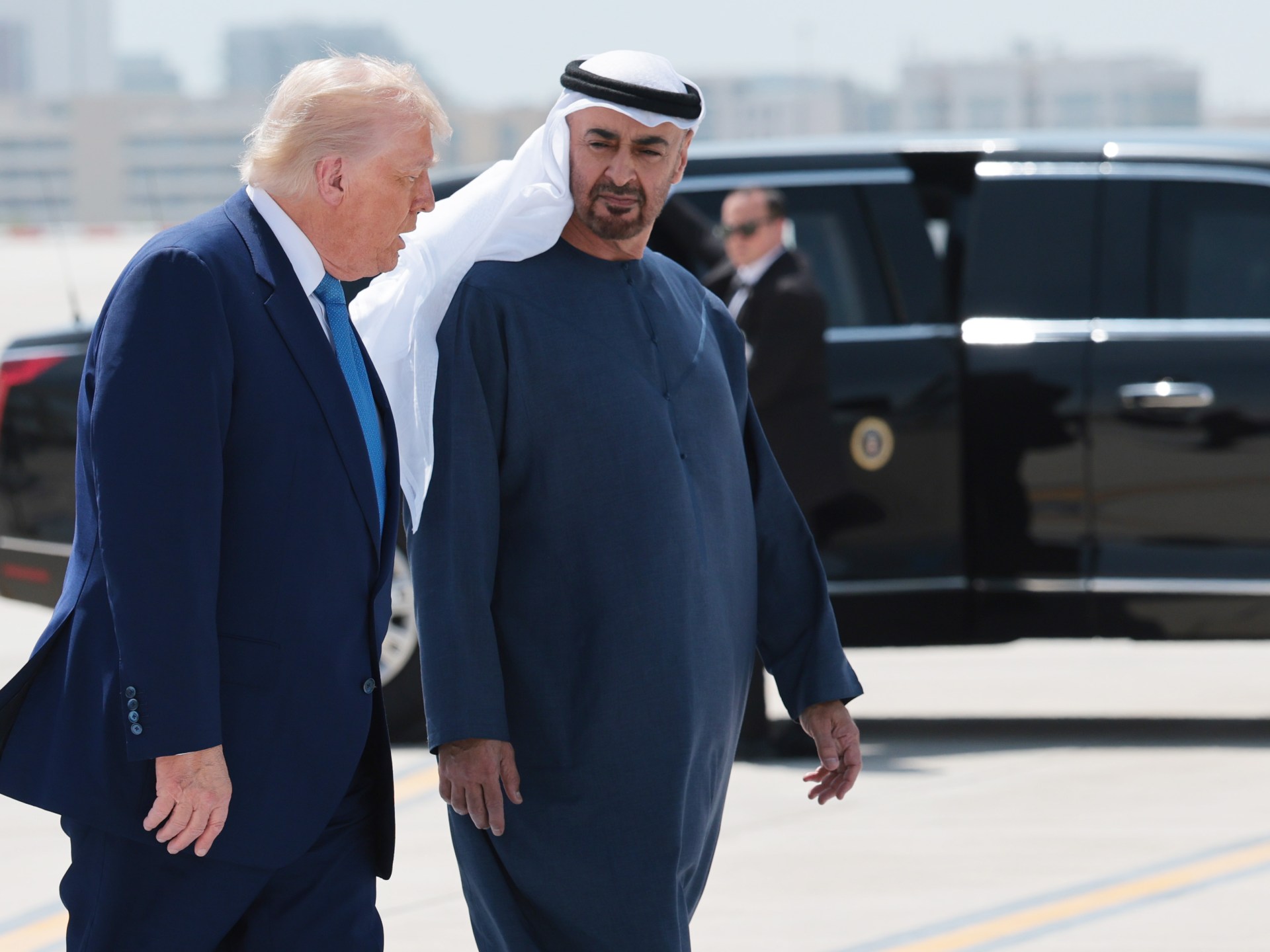 محمد بن زايد ودونالد ترمب