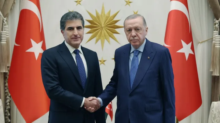أردوغان ونيجيرفان بارزاني يبحثان تداعيات الصراع الإقليمي وسبل تعزيز الاستقرار