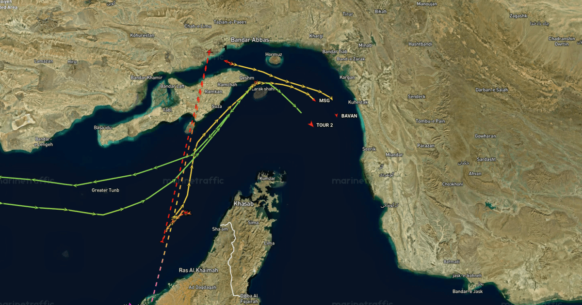 شريان الطاقة يتنفس: ماذا كشفت بيانات ‘مارين ترافيك’ عن عبور السفن في مضيق هرمز بعد الهدنة؟