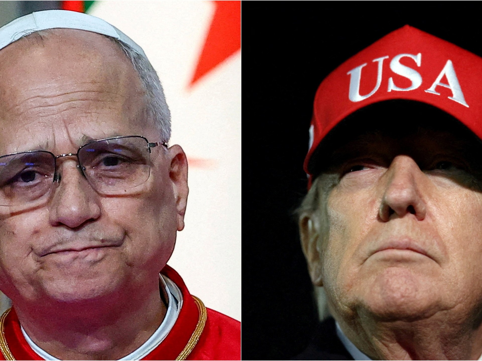 بابا الفاتيكان ودونالد ترمب